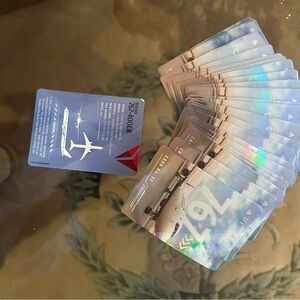 Delta Airlines Blue and Silver Playing Cards